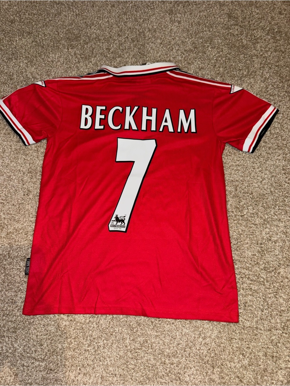 Umbro Manchester United 1998/1998 Beckham #7 Men's Retro Soccer Jersey 🆕